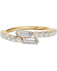 Aya Fine Jewelry - Baguette & Round Lab Grown Diamond Ring - Lyst