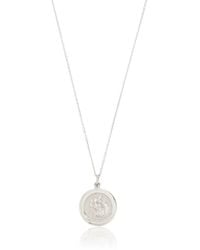 Lily & Roo - Small Sterling St Christopher Charm Necklace - Lyst