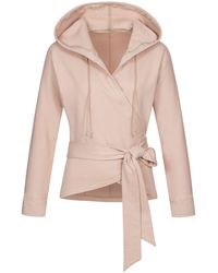 Marianna Déri - Wrap Hoodie Nude - Lyst