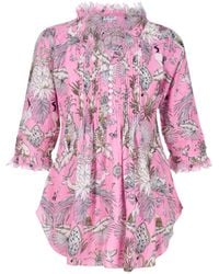 At Last - Sophie Cotton Shirt - Lyst