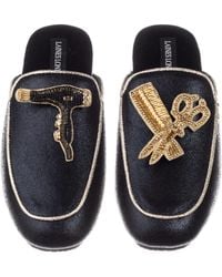 Laines London - Classic Mules With Hairdresser Brooches - Lyst
