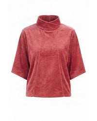 Komodo - Smoke Organic Cotton Velvet Top - Lyst