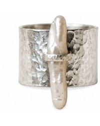 Silver Moon - Baroque Pearl Sterling Statement Ring - Lyst