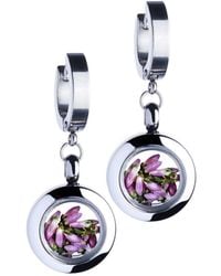 My Little Nature - Dangle Earrings With Heather Flower Boho Earrings - Lyst