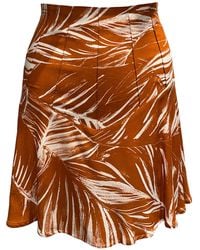 Imaatu - Neutrals Nella Corset-Style High-Waist Sustainable Viscose Mini Skirt Tropical Print - Lyst