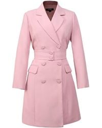 Smart and Joy - Belted Tailor Coat - Lyst