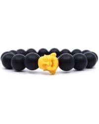 Shar Oke - Happy Buddha & Matte Onyx Beaded Bracelet - Lyst
