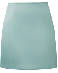 Tia Dorraine - Satin Mini Skirt - Lyst