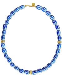 Firera Atelier - African Glass Bead Necklace - Lyst