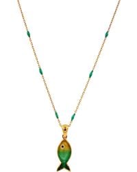 1610Istanbul - Life Fish Necklace - Lyst