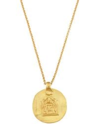 Opium Jewels - Vintage Amulet Necklace Depicting A Devi Goddess - Lyst