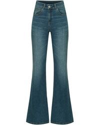Malo - Flared High Rise Jeans - Lyst