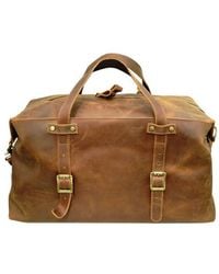 Touri - Large Genuine Leather Holdall - Lyst