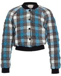 Theo the Label - Calypso Plaid Bomber - Lyst