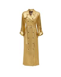Julia Allert - Belted Double-breasted Trench Dress Jersey - Lyst