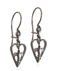 Myrto Katramadou Jewellery - Heartshield – Hook Earrings-Plated - Lyst