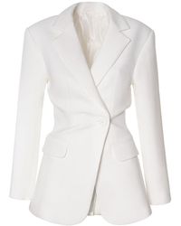 AGGI by HALEWSKI - Isabella Off White Blazer - Lyst