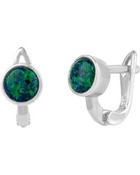 Spero London - Sterling High Quality Round Opal Earrings - Lyst