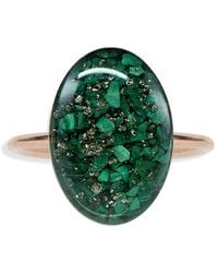Kate Koel - Statement Emerald Oval Cocktail Ring - Lyst