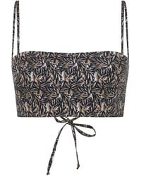 NAZLI CEREN - Lalia Printed Cotton Top - Lyst