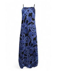 Monzlapur New York - Silk Serpent Noir Dress - Lyst