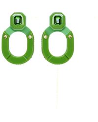 Gissa Bicalho - Handmade Acrylic Earring Kit Stone Hoop And Pendant - Lyst