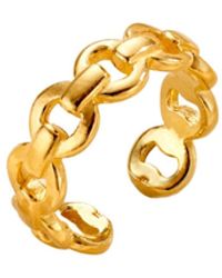 Posh Totty Designs - Curb Link Open Ring - Lyst