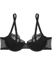 Verdant Intimates - Dot Mesh Demi Molded Bra - Lyst
