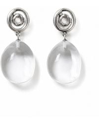 Ormiro - Vortex Clear Quartz Crystal Spiral Earrings - Lyst