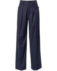 AGGI by HALEWSKI - Stacey Mood Tennis Stripe Wide Trousers - Lyst