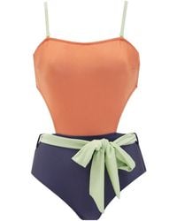 Aulala Paris - Jazzed Up One-Piece Swimsuit With Belt - Lyst