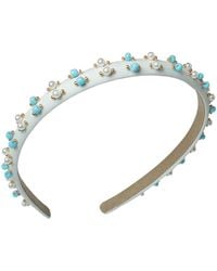 2KStyle - Rosie Bead And Faux Pearl Hand-Embellished Headband - Lyst