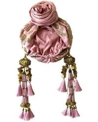 Julia Clancey - Edith Dream Leopard Dusky Beaded Turban - Lyst