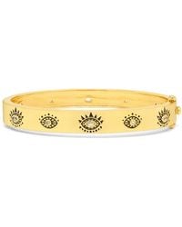 Seven Saints - Evil Eye Protection Bangle, Over Sterling, & Topaz - Lyst