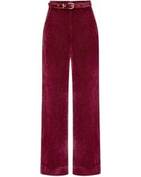 Why Mary - Odessa Stretch Corduroy High Waisted Pants - Lyst