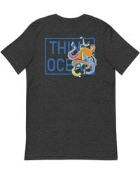 Anchor and Crew - Heather Think Ocean Octopus Fluorescence Cotton Embroidered T-Shirt - Lyst