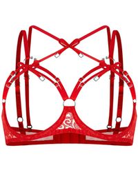 Zhilyova - Aurora Bright Open Cup Bra - Lyst