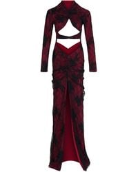 Herfetch - Maxi Fetch Obbsession Dress-Burgundy - Lyst