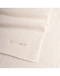 Bel Cashmere - Big Knitted Cashmere Scarf Ivory - Lyst