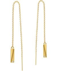 Cier - Flex Diamond Thread Earrings - Lyst