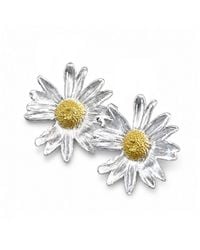 Mother Nature Jewelry - Daisy Flower Earrings, & Sterling Handmade Studs - Lyst
