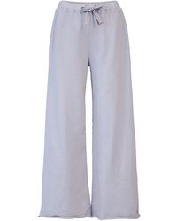 Love and Nostalgia - Nicole Super Wide Track Pant Forest - Lyst