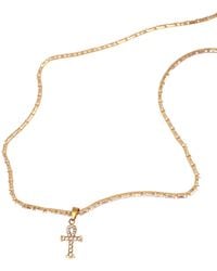 Urbane Jewelry Studio - Ankh Baguette Tennis Necklace - Lyst