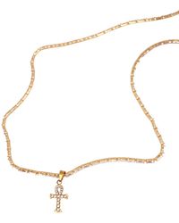 Urbane Jewelry Studio - Ankh Baguette Tennis Necklace - Lyst