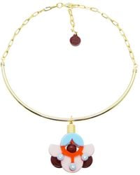 Gissa Bicalho - Acrylic Handmade Necklace Choker Petunia - Lyst