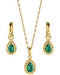 Charlotte's Web Jewellery - May Birthstone Necklace And Earring Set - Lyst