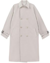 Saint One Co. - Neutrals Idols Trench Coat Stone X Onyx - Lyst