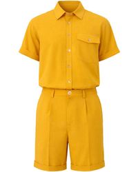 Maui X Lolita - Dade Mustard Tailored Short Set - Lyst