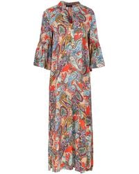 Conquista - Paisley Kaftan Style Dress - Lyst