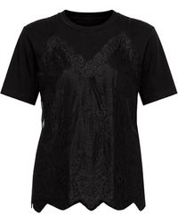 Nissa - Lace-Panel Top - Lyst